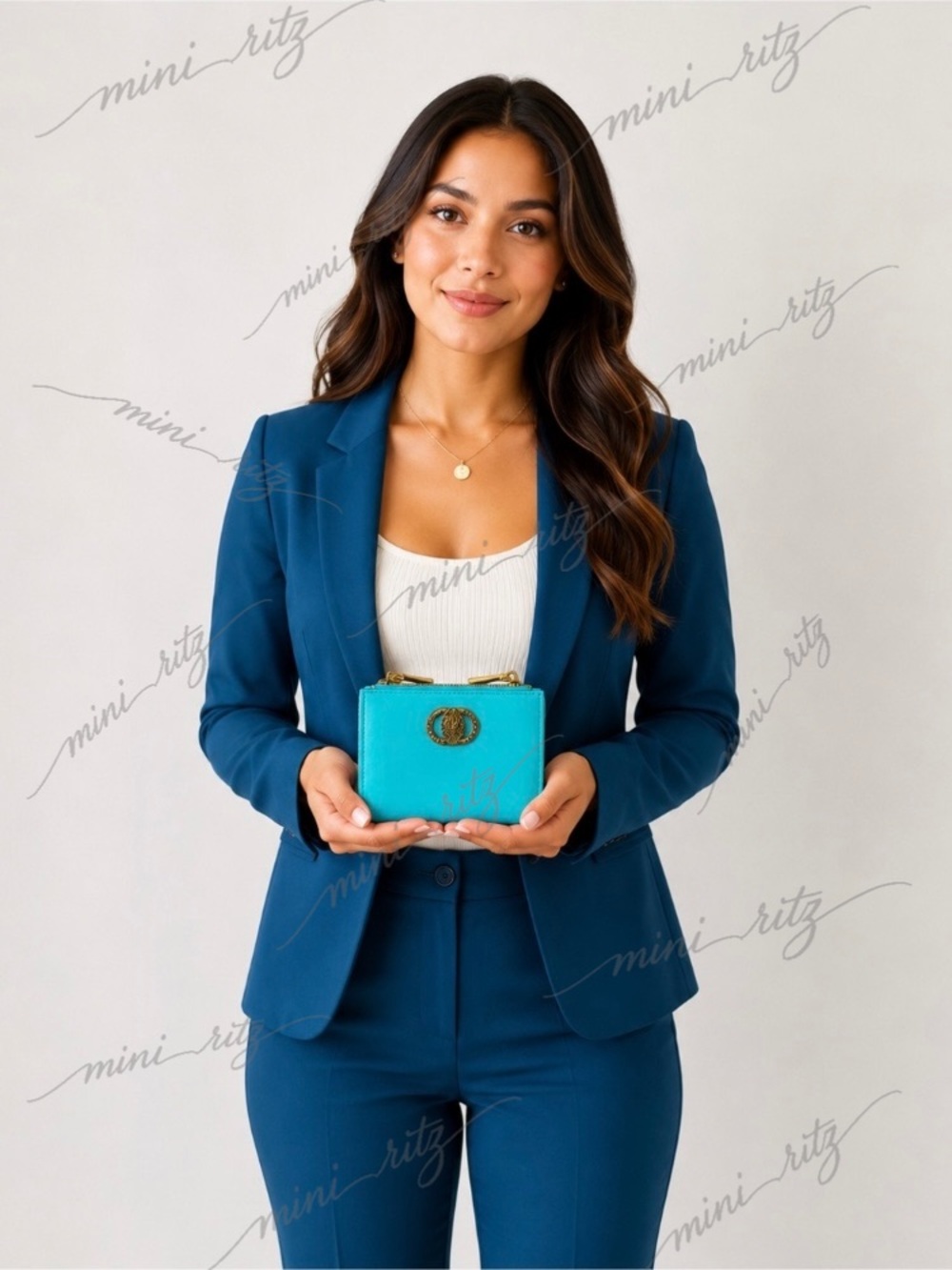 Kurt Geiger Turquoise Chelsea Mini Purse Wallet NWT